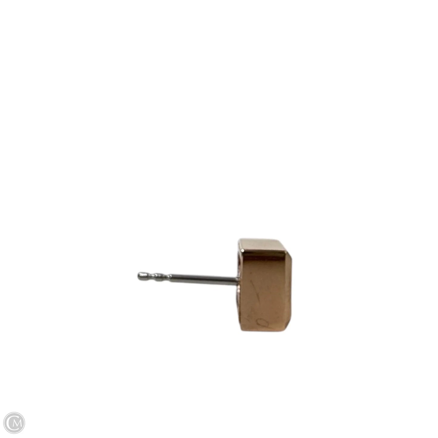 Rose Gold Tone Square CZ Stud Earrings By Michael By Michael Kors