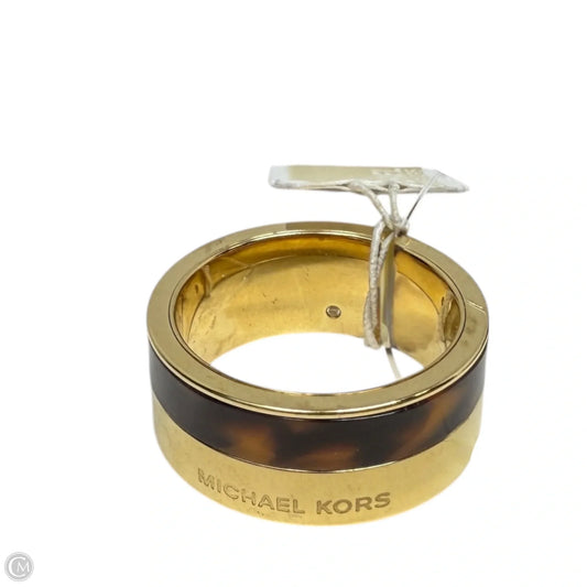 Gold-Tone Colorblocked Band Ring By Michael By Michael Kors, Size: 7