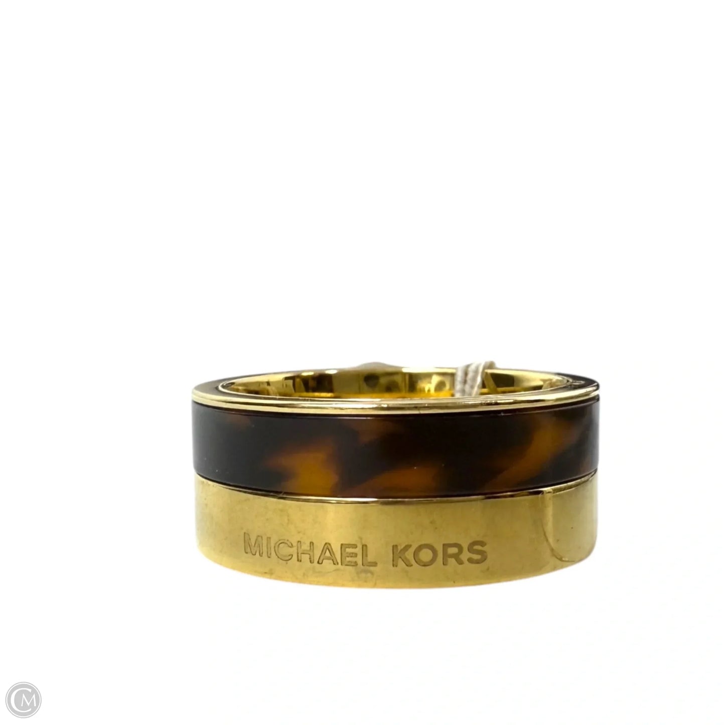 Gold-Tone Colorblocked Band Ring By Michael By Michael Kors, Size: 7