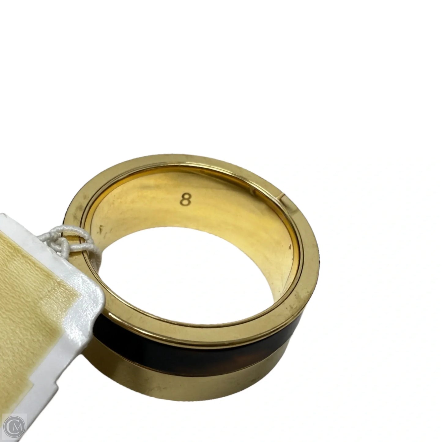 Gold-Tone Colorblocked Band Ring By Michael By Michael Kors, Size: 7