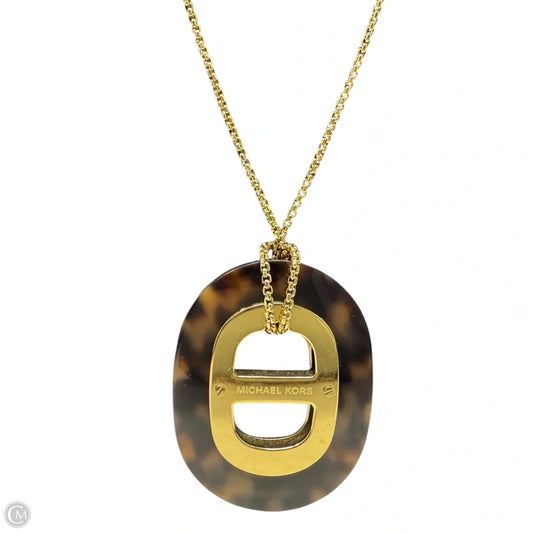 Tortoise Maritime Link Pendant Long Necklace  By Michael By Michael Kors