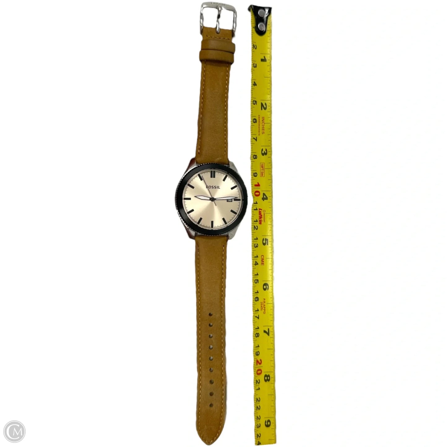 BQ3259 Classic With Date Light Brown Leather Strap 40mm Watch By Fossil