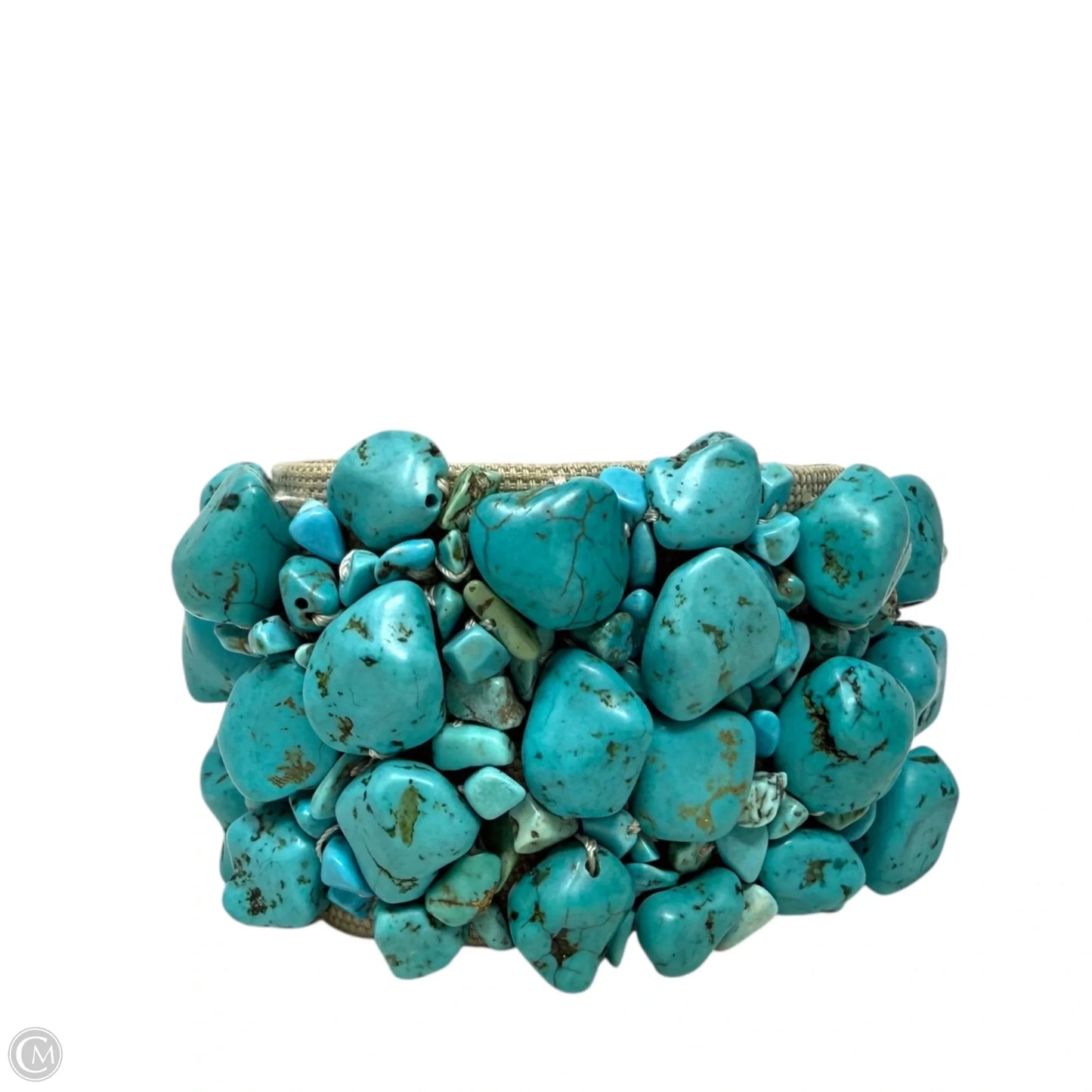 Turquoise & Leather Necklace & Cuff Bracelet Set By Lucky Brand