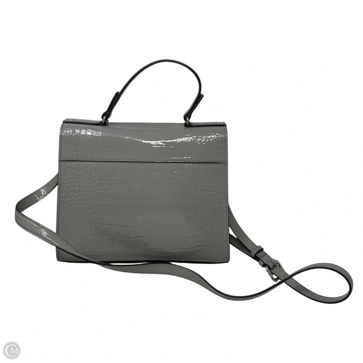 Doris Patent Croc Embossed Handbag Designer By Kate Spade, Size: Medium