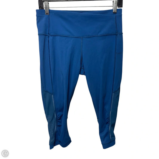 Gear Up Crop Leggings Capris By Lululemon In Blue, Size: 8