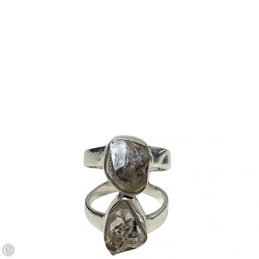 Sterling Silver Artisan Double Stone Ring