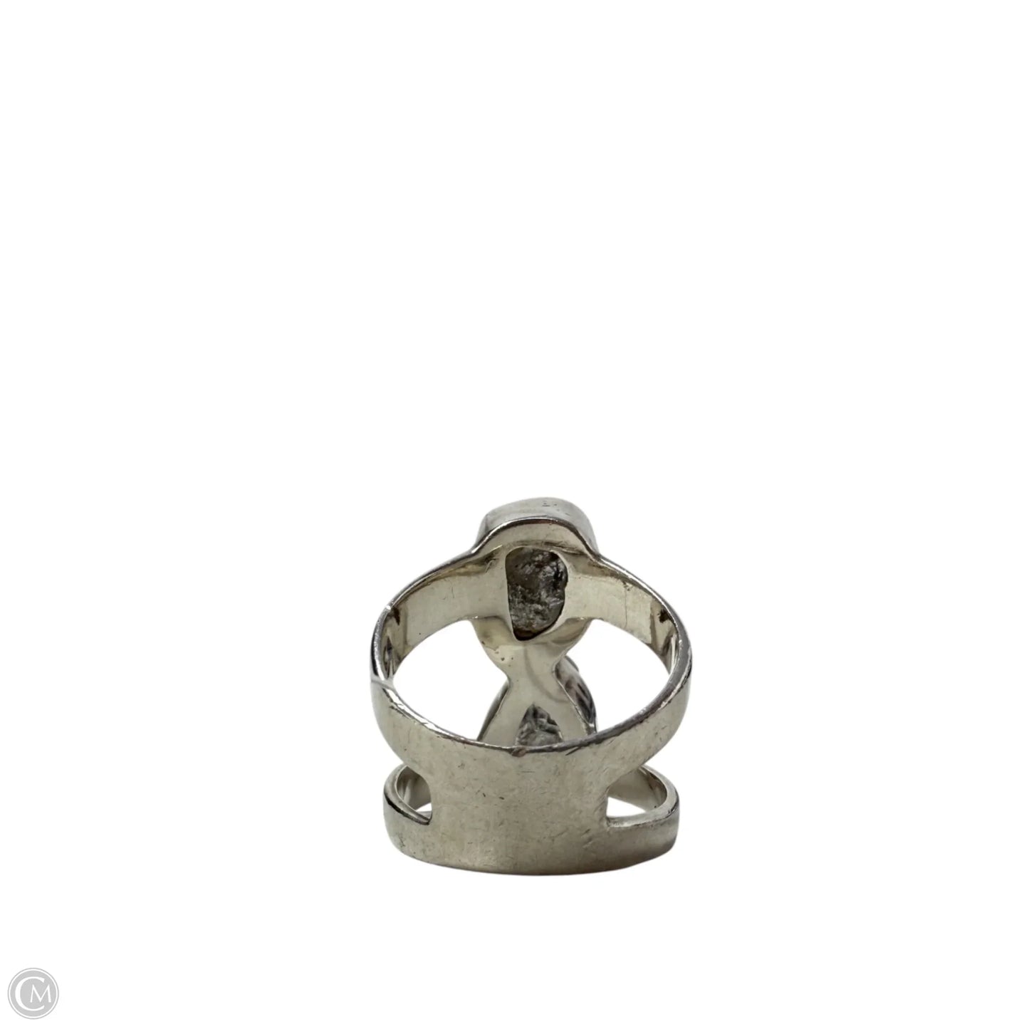 Sterling Silver Artisan Double Stone Ring
