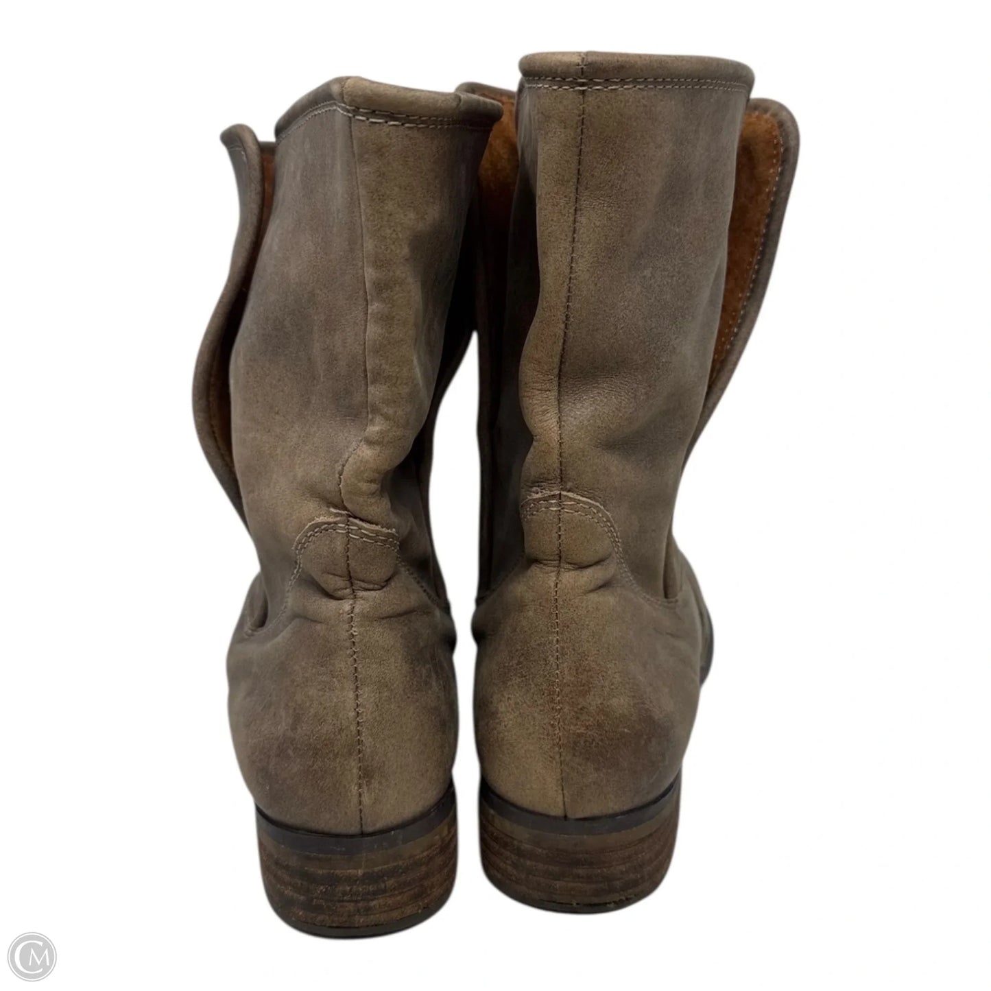 Boots Ankle Flats By Michael Shannon In Tan, Size: 8