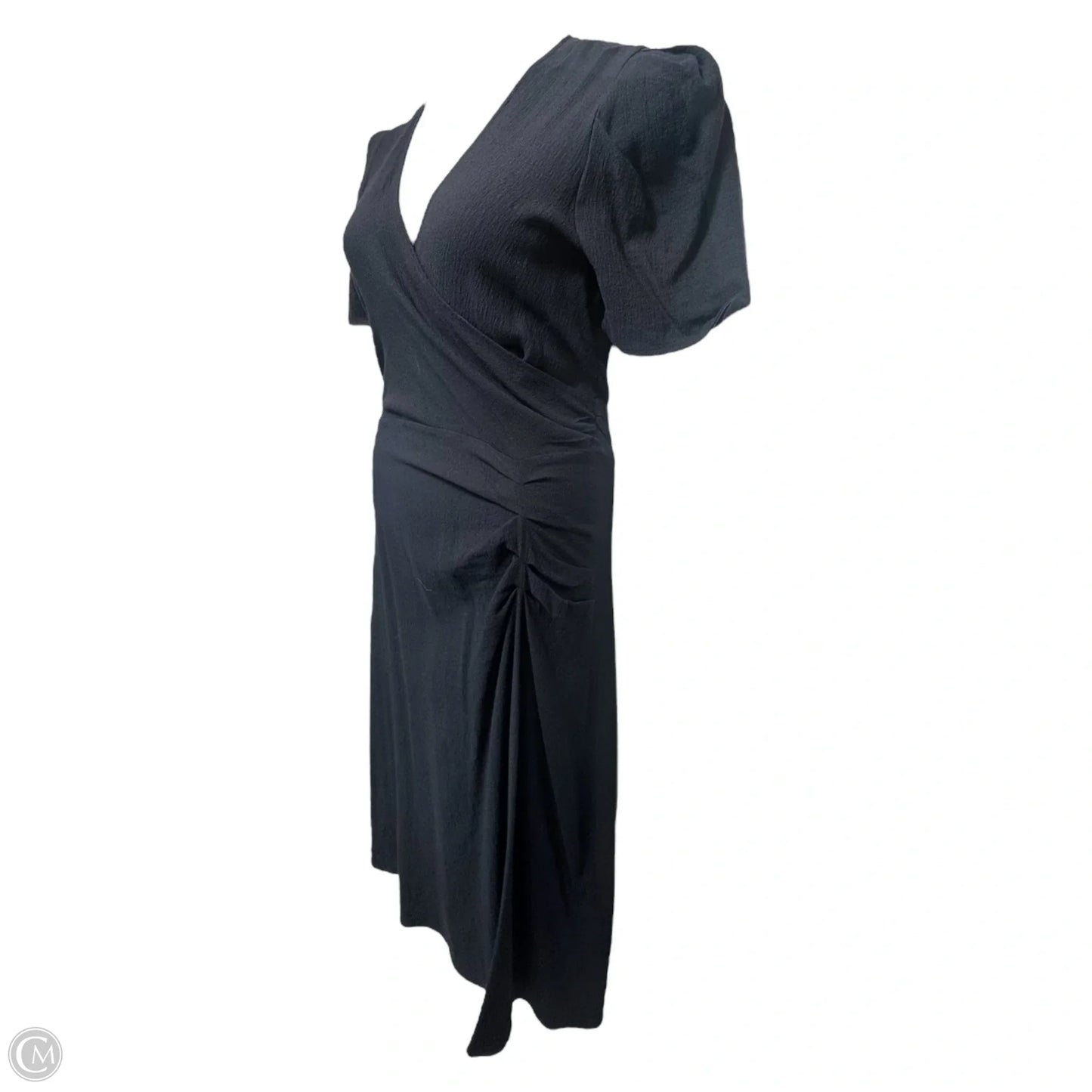 Oya Wrap-Effect Midi Dress By ba&sh In Navy, Size: 8