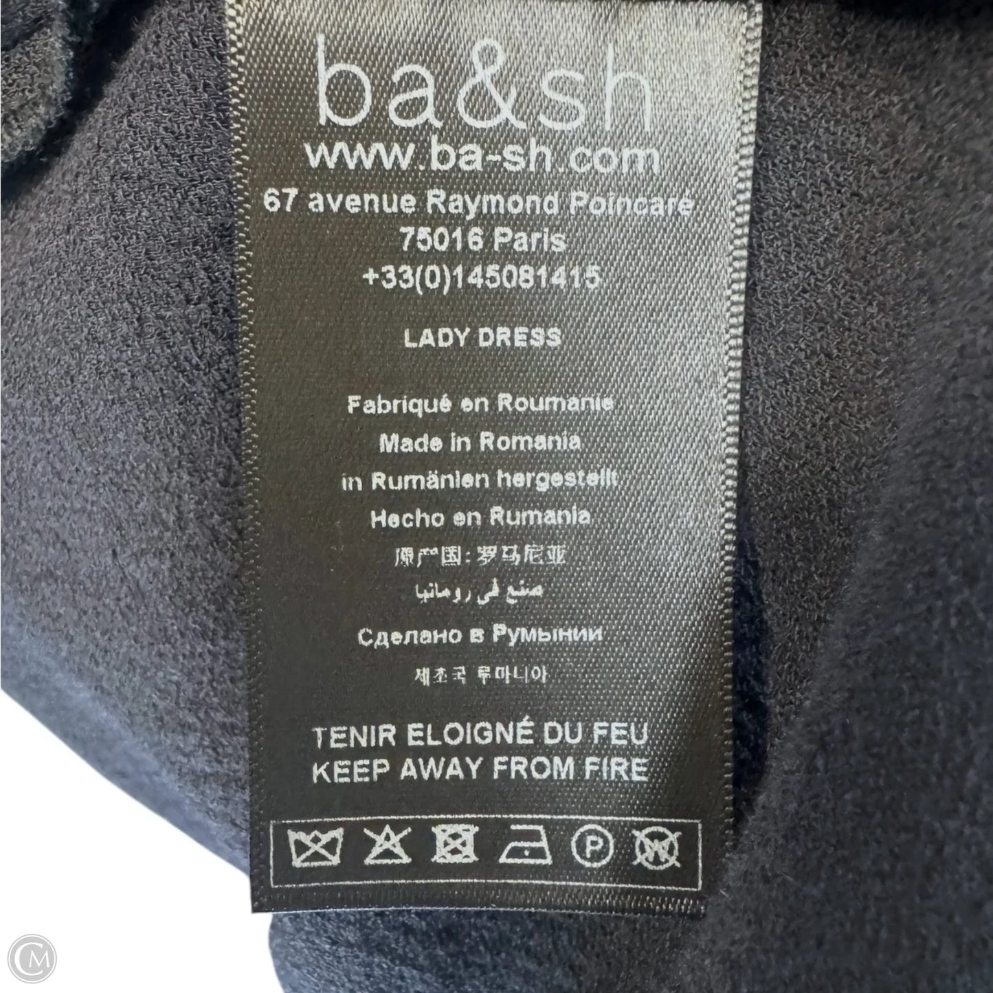 Oya Wrap-Effect Midi Dress By ba&sh In Navy, Size: 8