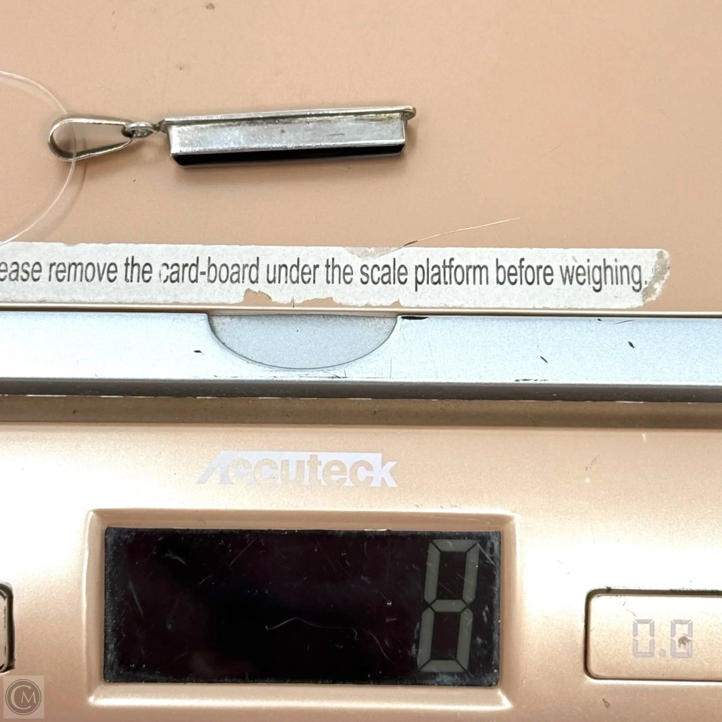 Black Onyx & Sterling Silver Bar Pendant