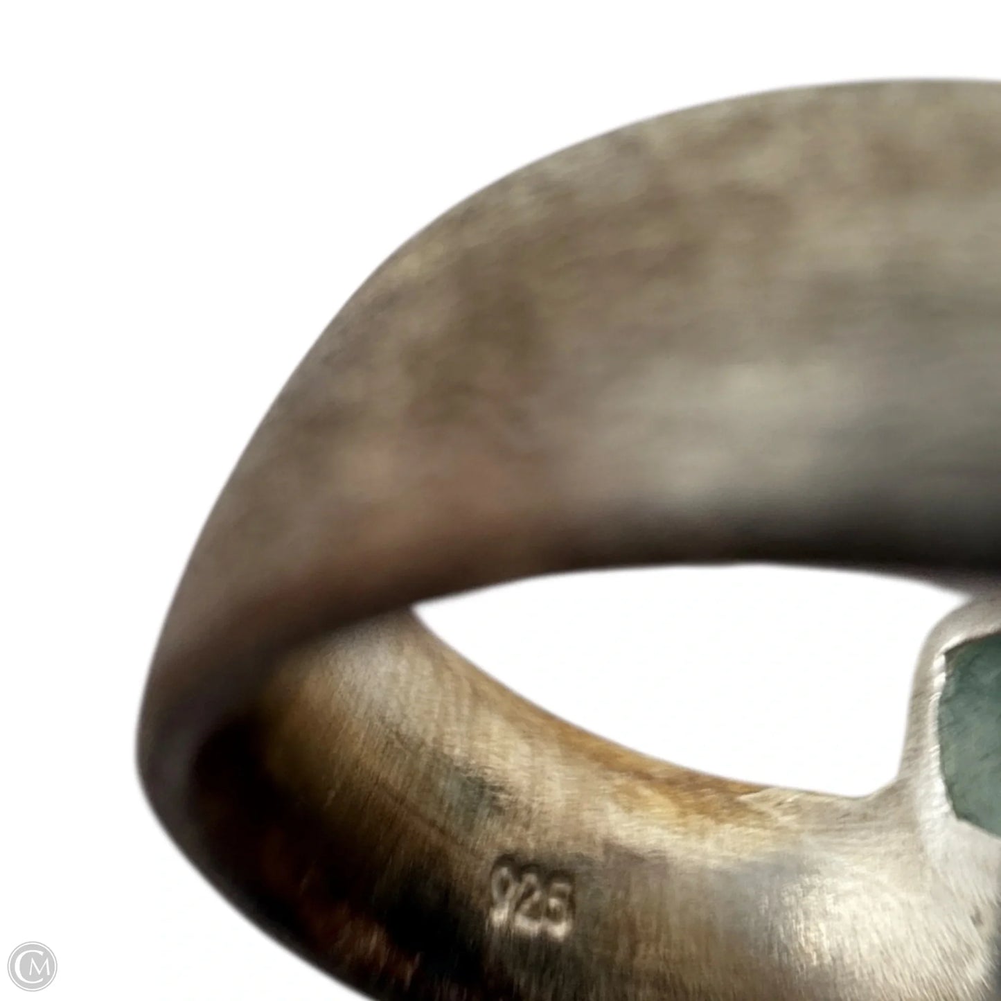 Water Element Sterling Silver Tourmaline & Aquamarine Statement Ring, Size: 7