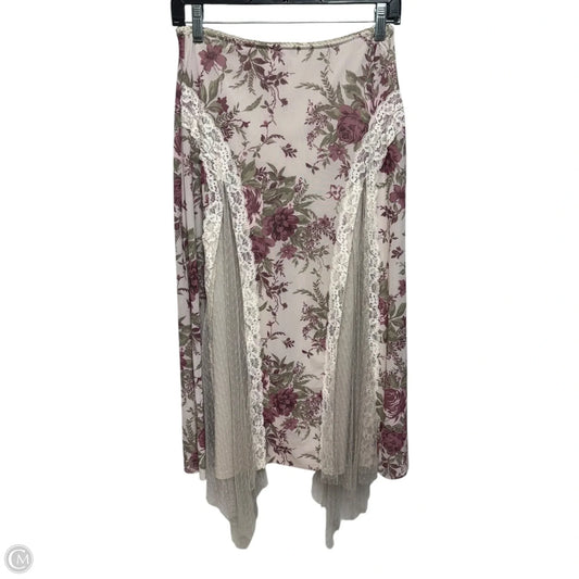 Skirt Maxi By So In Floral Print, Size: M