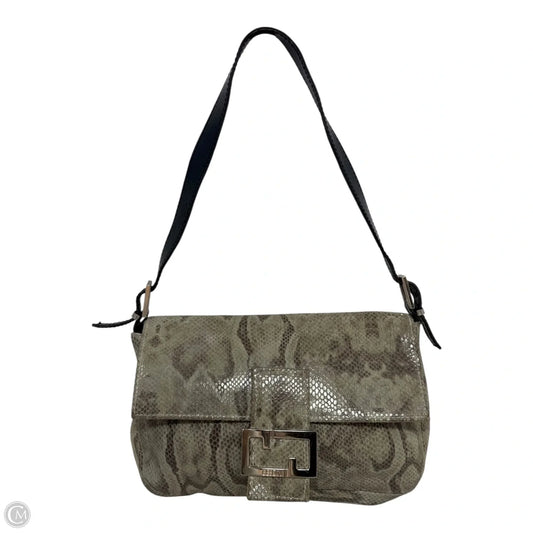 Flap Shoulder Handbag Leather By Cecconi, Size: Medium