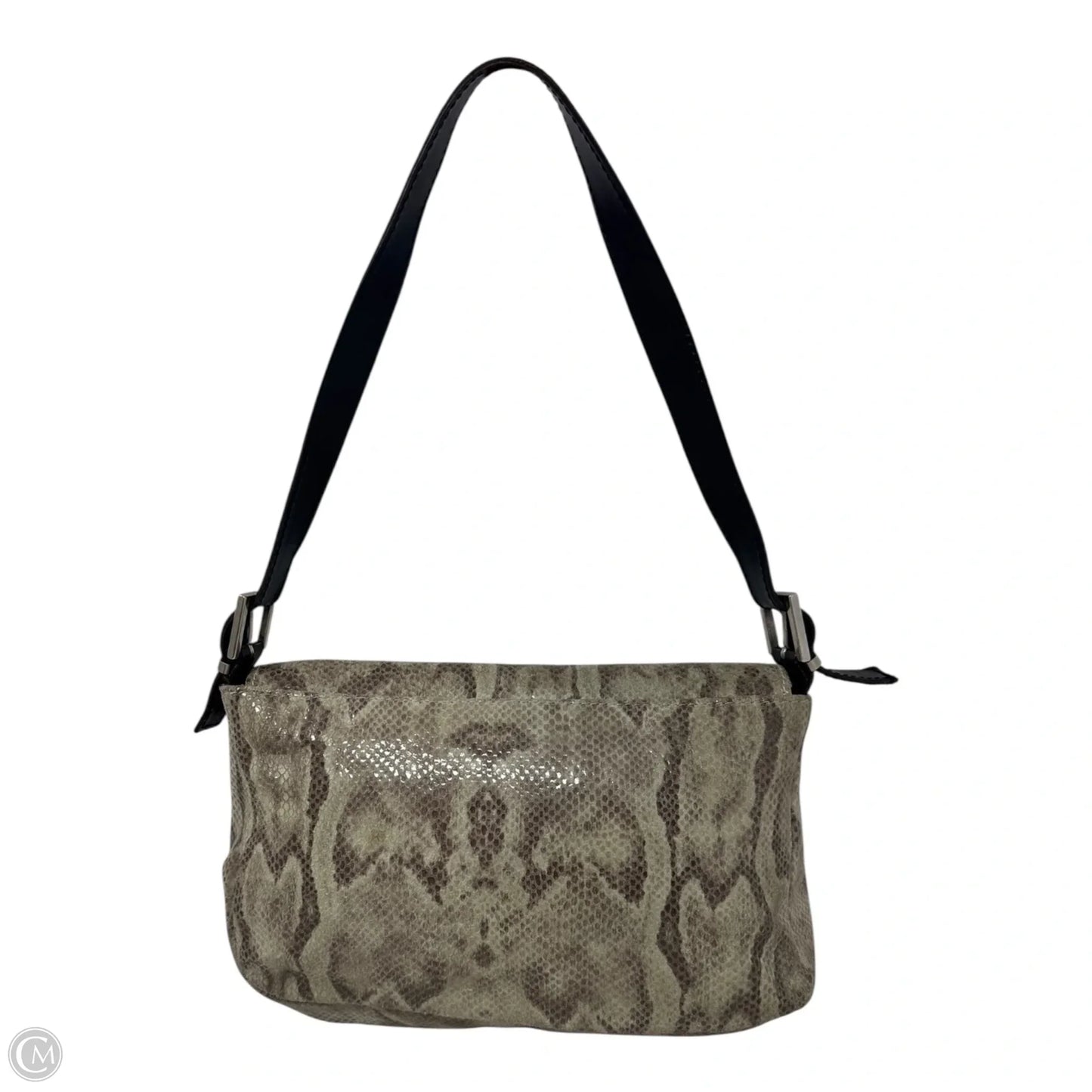 Flap Shoulder Handbag Leather By Cecconi, Size: Medium