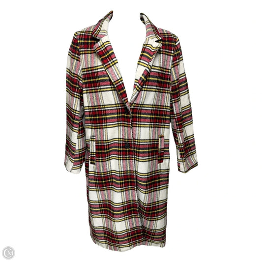 Coat By Sebby In Plaid Pattern, Size: L