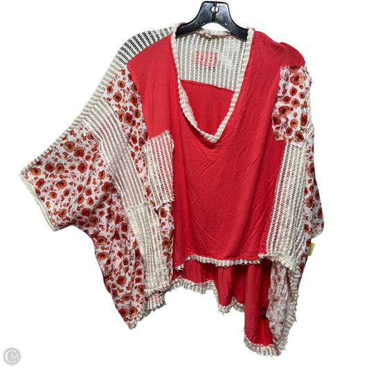 Top Short Sleeve By Pol In Multi-colored, Size: L