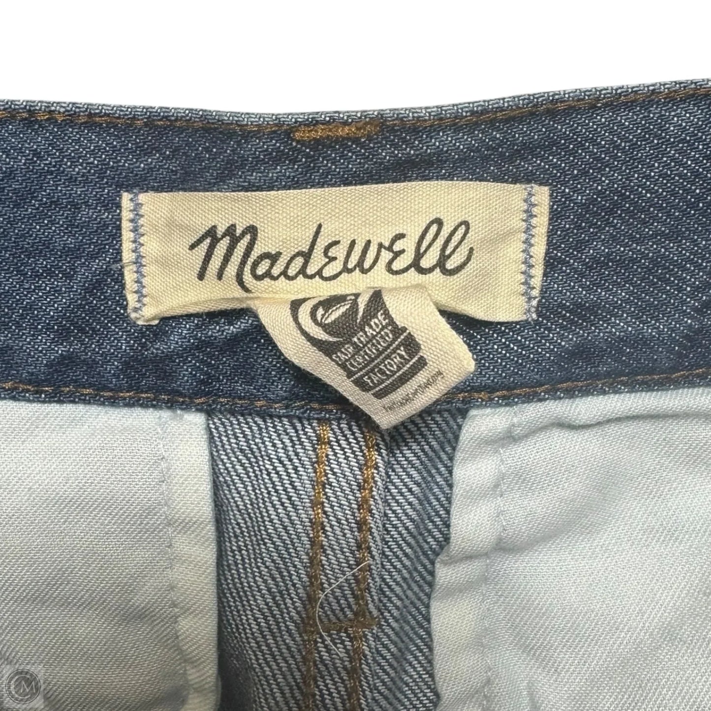 Baggy Straight Jeans By Madewell In Blue Denim, Size: 16