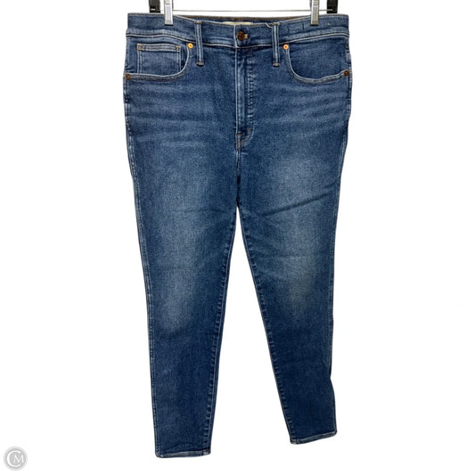 10” High Rise Skinny By Madewell In Blue Denim, Size: 12