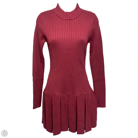 Emmy Mini Dress By Free People In Maroon, Size: M