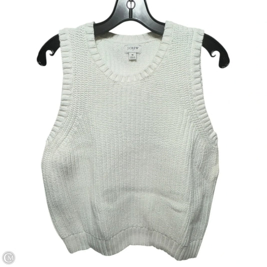 Vest Sweater By J. Crew In White, Size: M