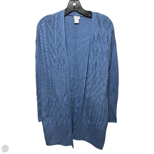 Sweater Cardigan By Chicos In Blue, Size: M