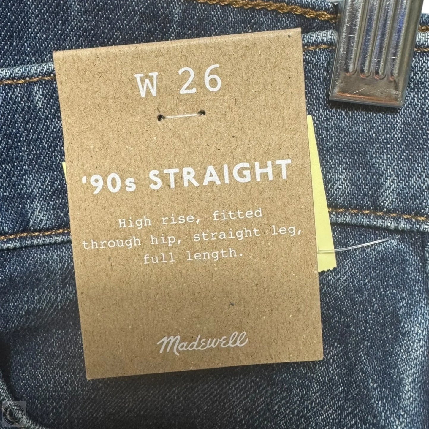90s Straight Jeans By Madewell In Blue Denim, Size: 2
