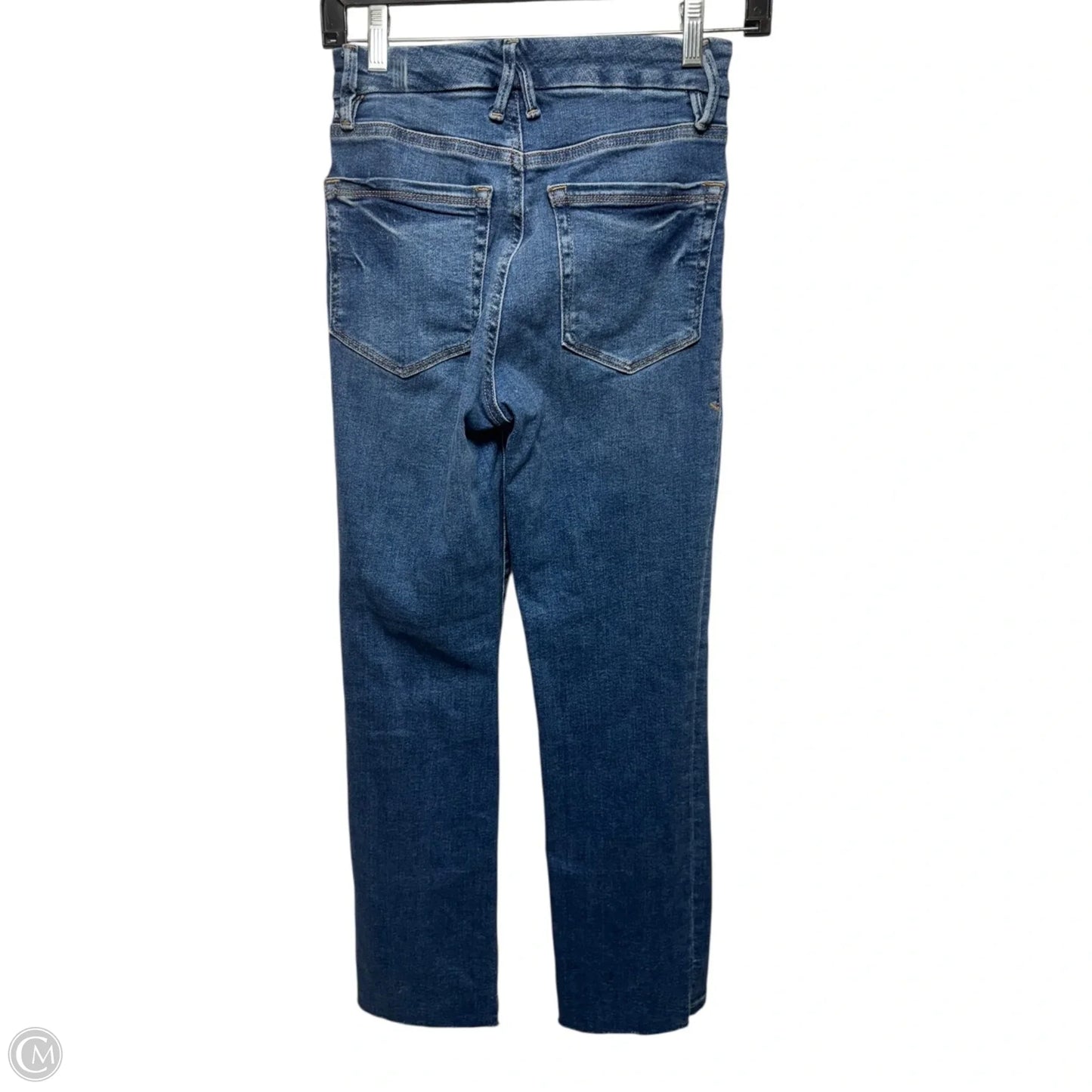 Jeans Straight Leg By Good American In Blue Denim, Size: 2
