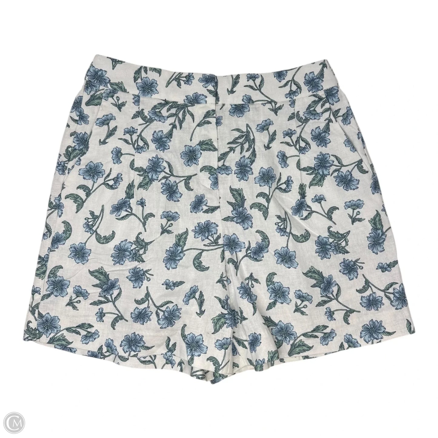 Linen Blend Shorts By J. Crew In Floral Print, Size: 2