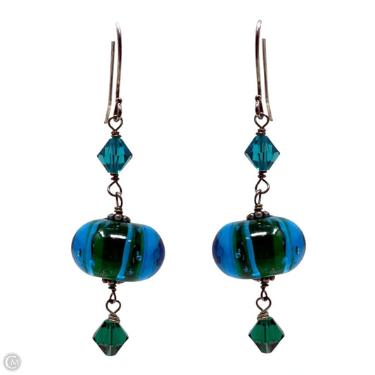 Murano Glass Beaded Dangle Earrings