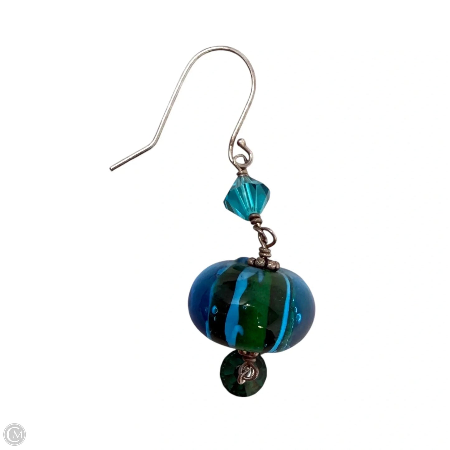 Murano Glass Beaded Dangle Earrings