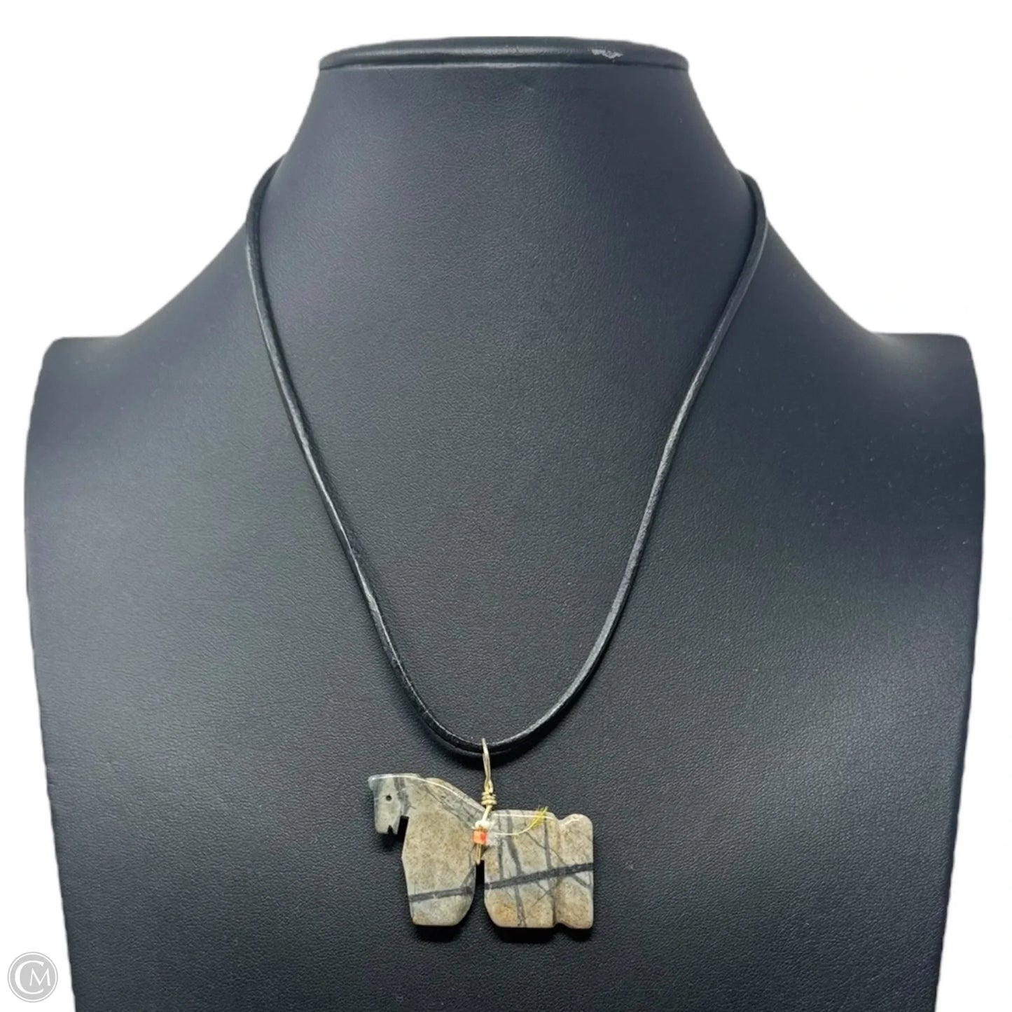 Stone Horse Pendant Necklace