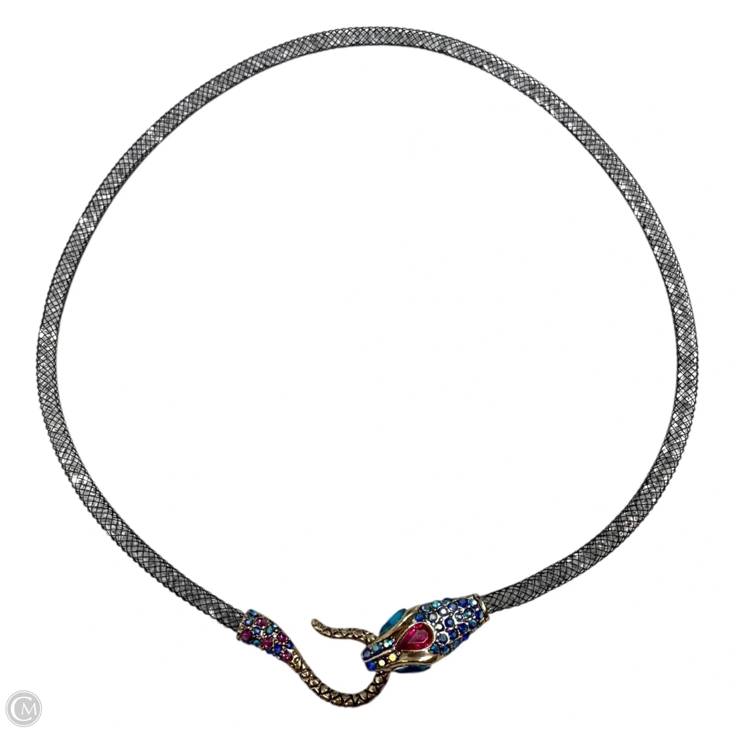 Crystal Mesh Serpent Necklace By Betsey Johnson