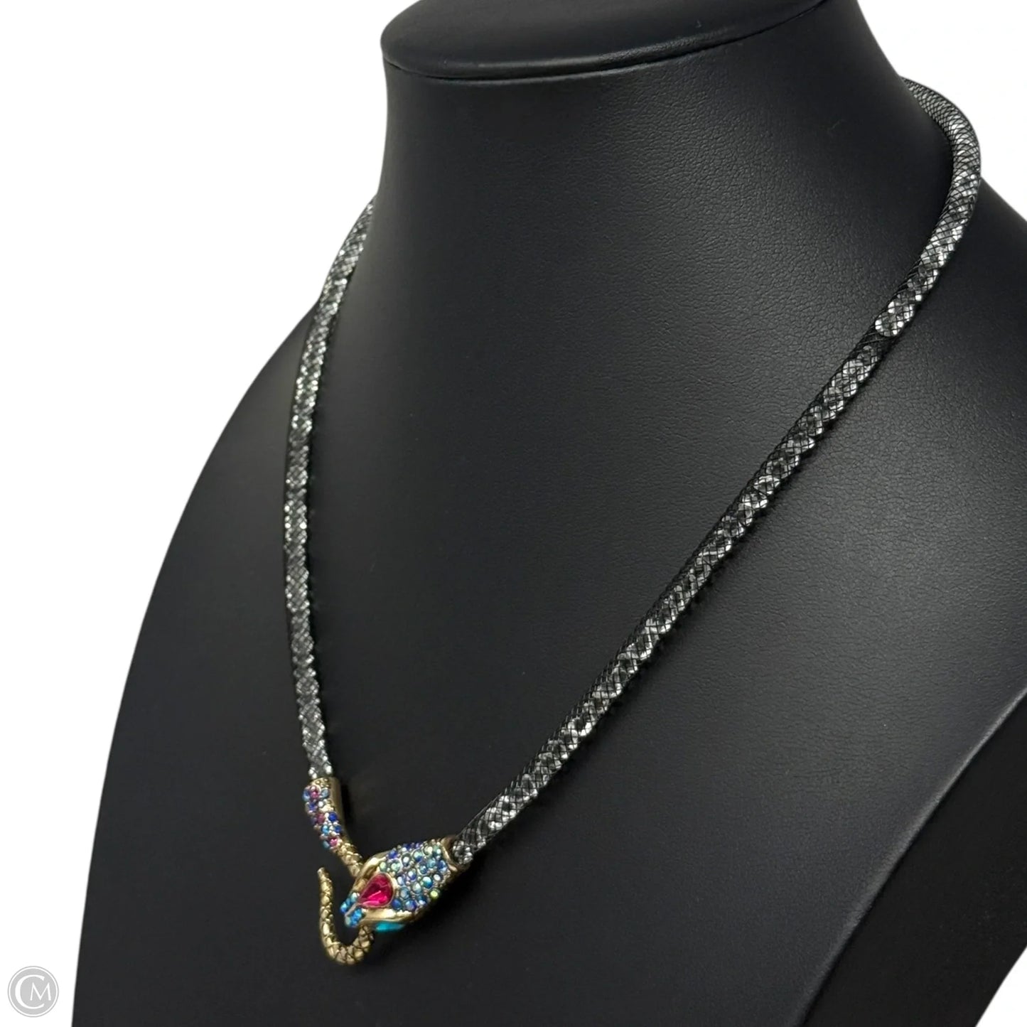 Crystal Mesh Serpent Necklace By Betsey Johnson
