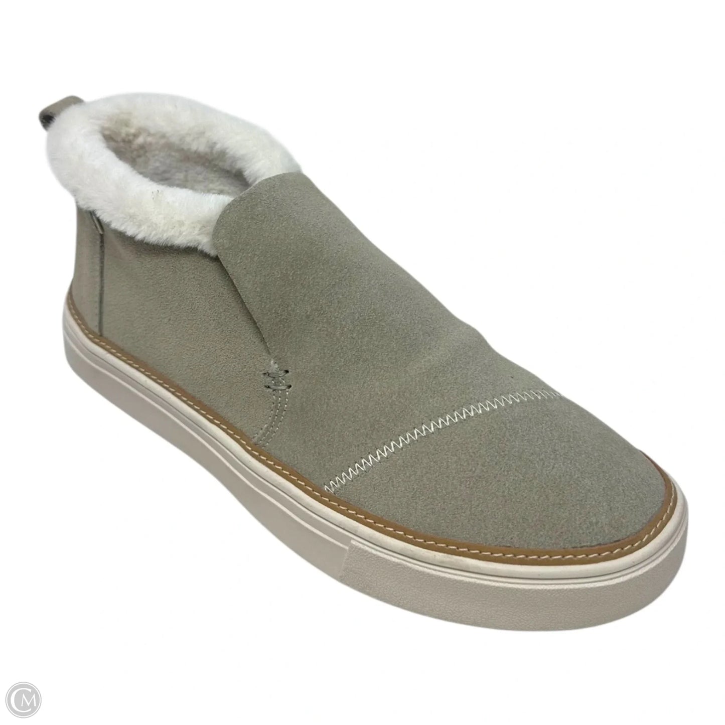 Boots Ankle Flats By Toms In Taupe, Size: 8