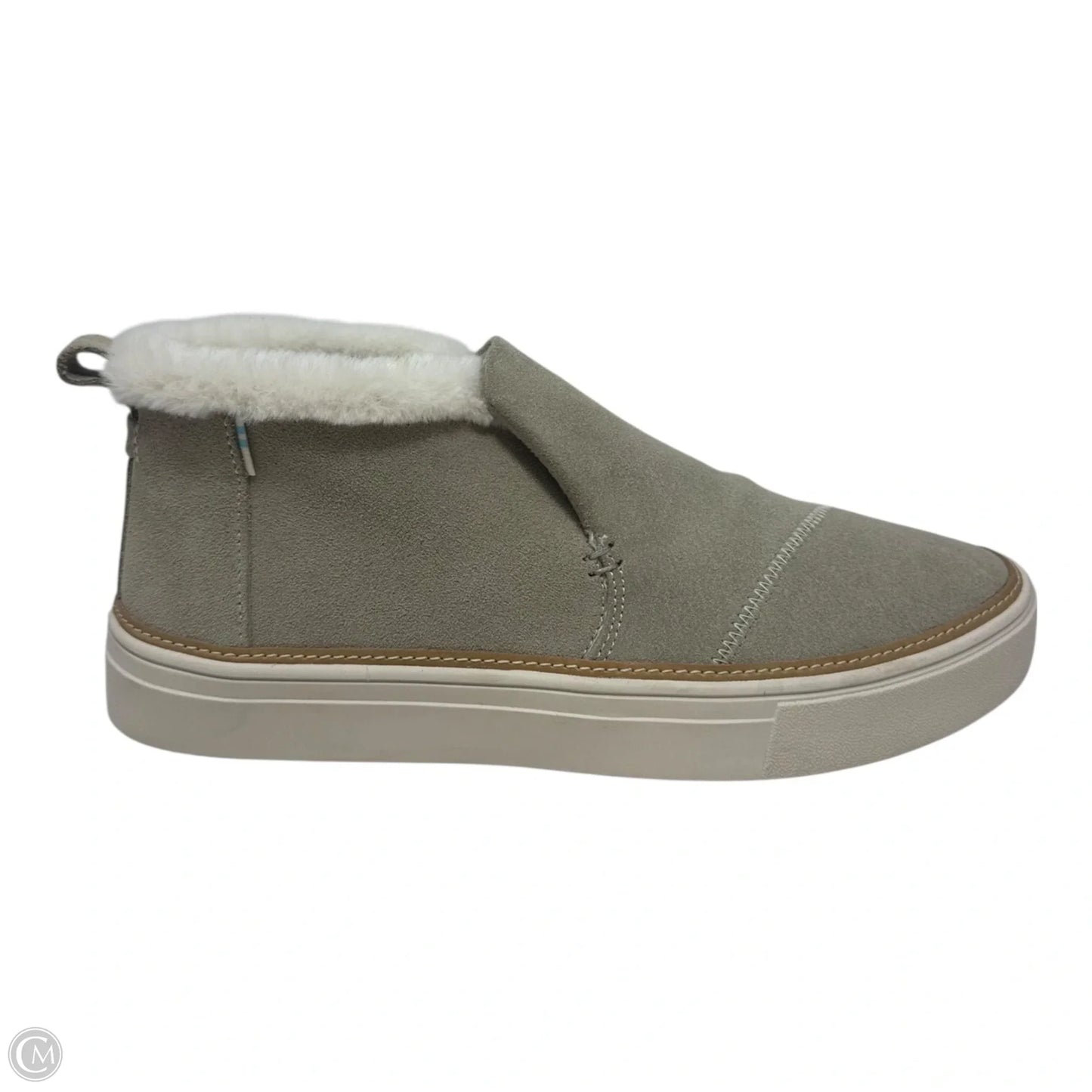 Boots Ankle Flats By Toms In Taupe, Size: 8