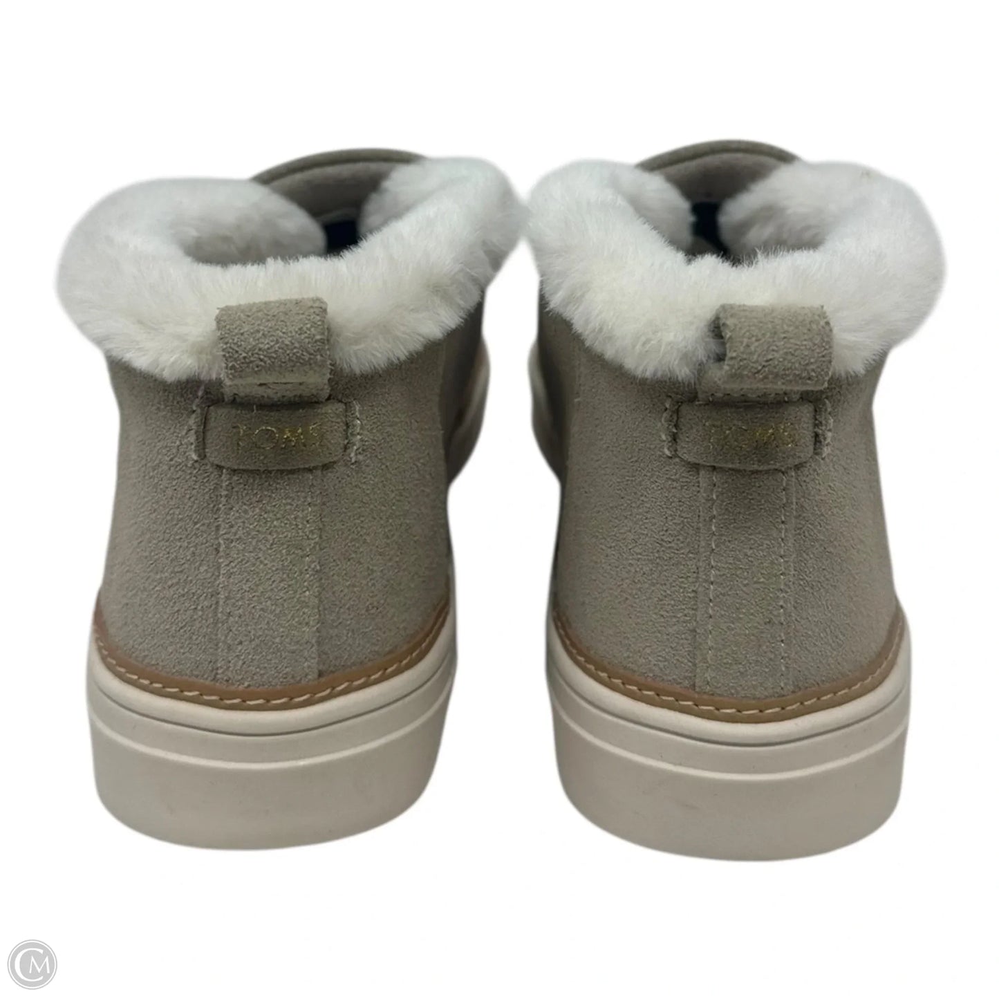 Boots Ankle Flats By Toms In Taupe, Size: 8
