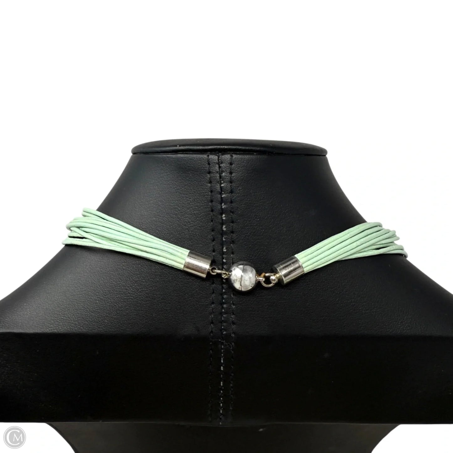 Freshwater Pearl Cluster & Leather Necklace By The Island Pearl