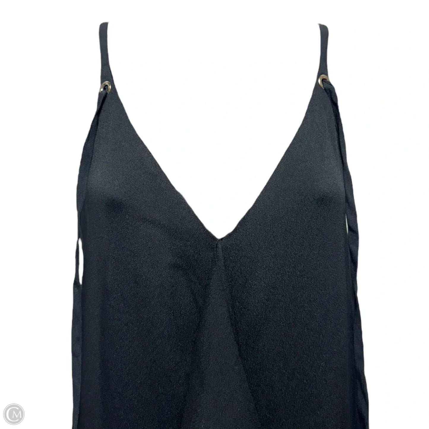 Draped Slip Dress Casual Midi By Massimo Dutti In Black, Size: 4