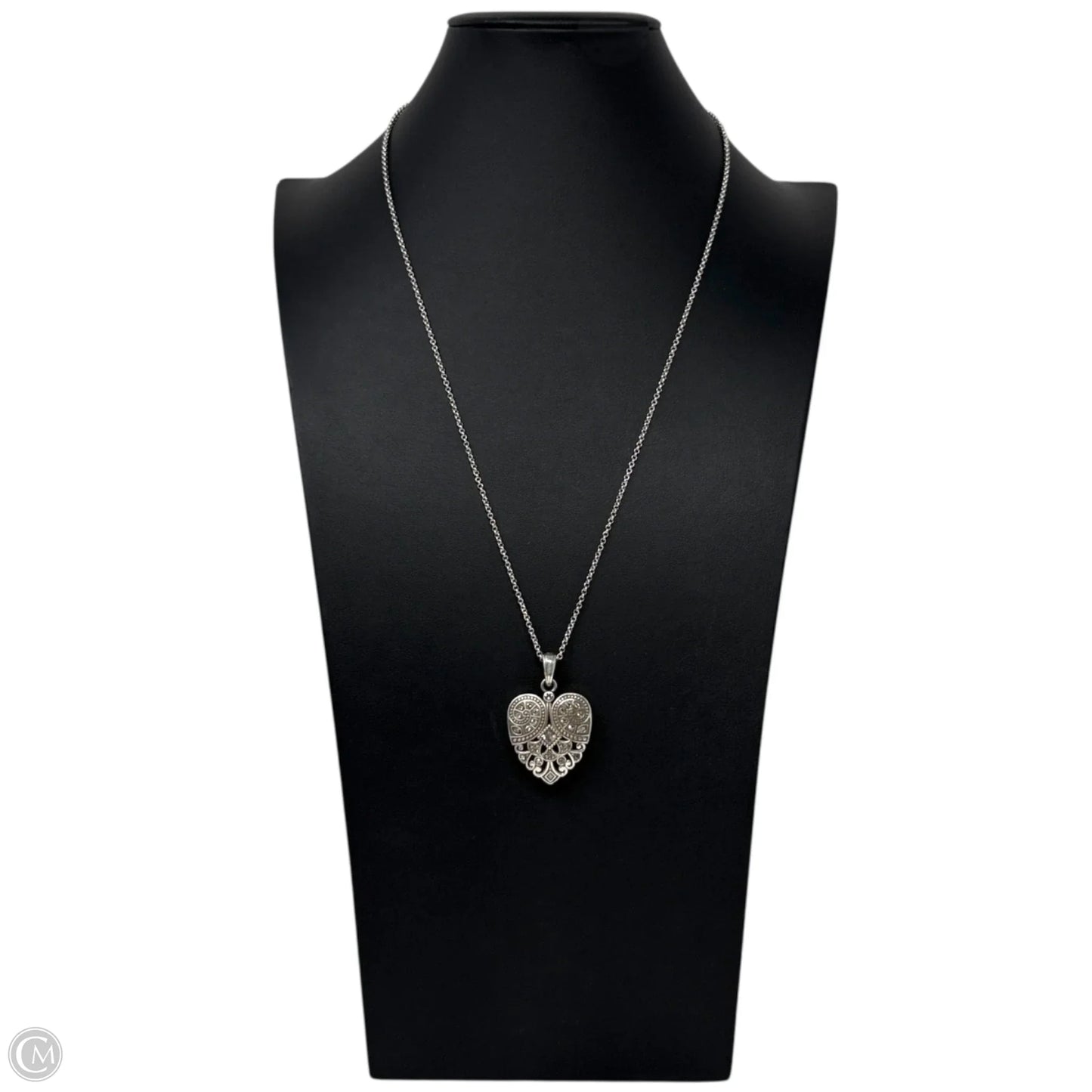 Mumtaz Heart Convertible Necklace Silver Plated By Brighton
