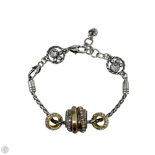Neptunes Rings, Glitter Spacer Beads With Crystal Halo Bracelet By Brighton
