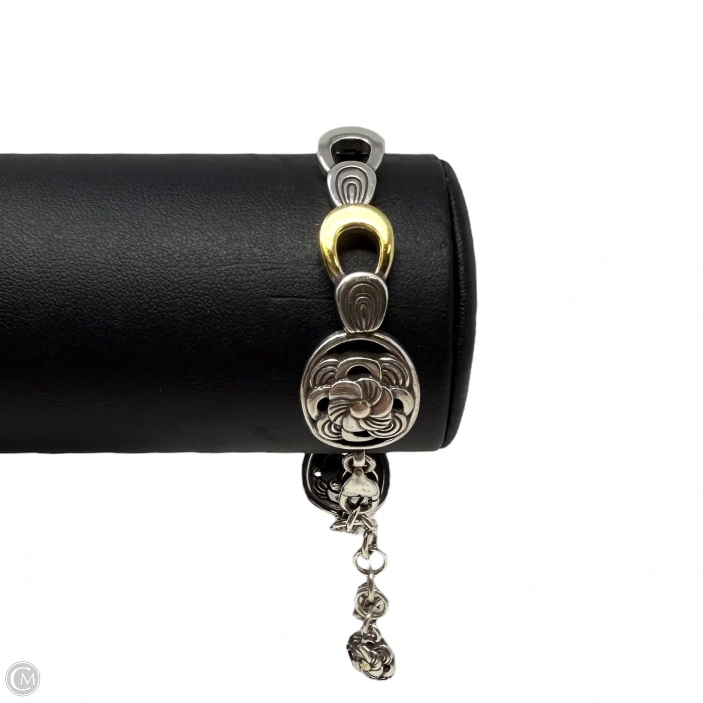 Two Tone Zinnia Flower Bracelet By Brighton