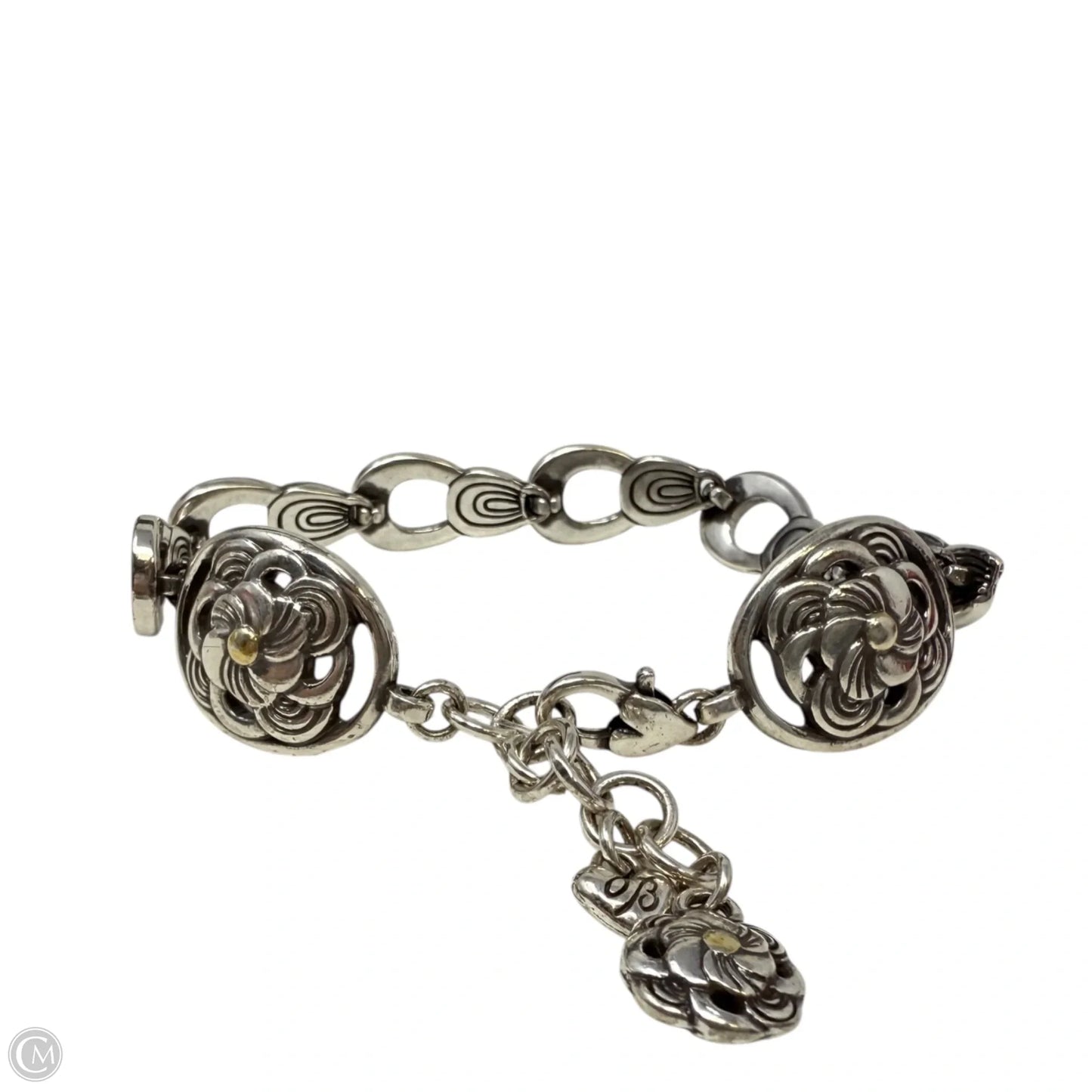 Two Tone Zinnia Flower Bracelet By Brighton