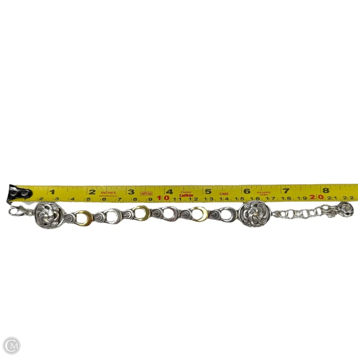 Two Tone Zinnia Flower Bracelet By Brighton