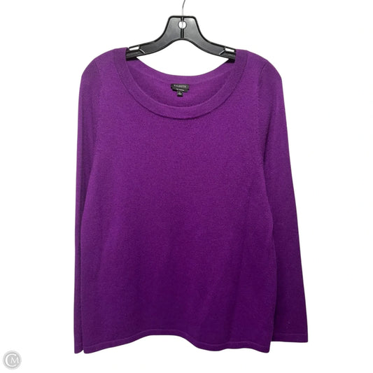 Sweater Cashmere By Talbots In Purple, Size: L