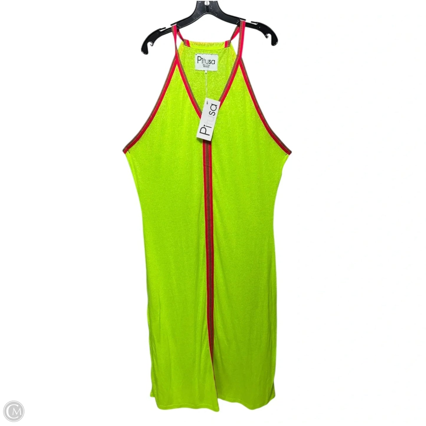 Inca Sun Dress By Pitusa In Chartreuse, Size: Osfm