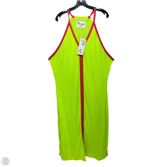 Inca Sun Dress By Pitusa In Chartreuse, Size: Osfm