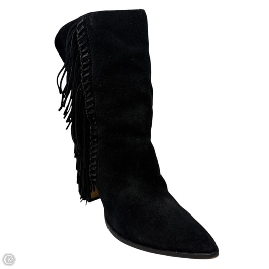 Ileen Suede Fringe Boots By Dolce Vita In Black, Size: 8