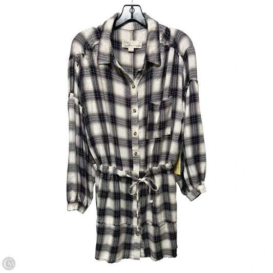 Dress Casual Short By Vintage Havana In Plaid Pattern, Size: S