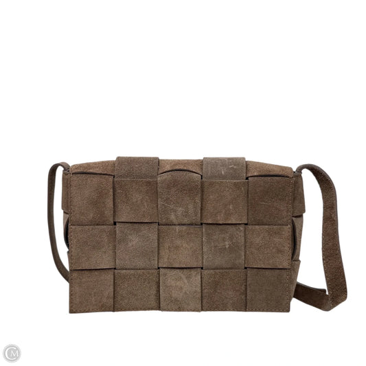Italian Woven Leather Crossbody By Isadora, Size: Medium